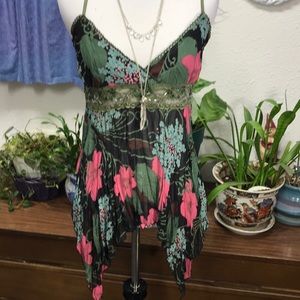 Flowered tank top